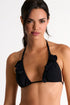 Shan Frederique Triangle Bikini Top With Petal Details - 42540-17-800